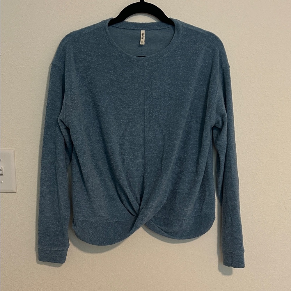 Mudd Blue Twist-Front Sweatshirt